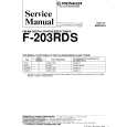 PIONEER F203RDS Service Manual cover photo