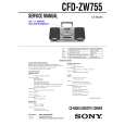 SONY CFDZW755 Service Manual cover photo