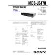 SONY MDSJE470 Service Manual cover photo