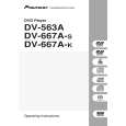 PIONEER DV-563A Owner's Manual cover photo