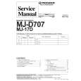 PIONEER MJD707 Service Manual cover photo