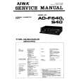 AIWA ADF640 Service Manual cover photo