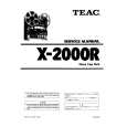 TEAC X2000R Service Manual cover photo