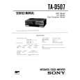 SONY TAD507 Service Manual cover photo