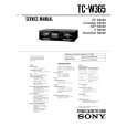 SONY TC-W365 Service Manual cover photo