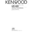 KENWOOD UD405 Owner's Manual cover photo