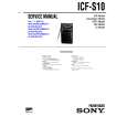 SONY ICFS10 Service Manual cover photo