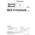 PIONEER GEX-P700DAB/ES Service Manual cover photo