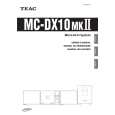 TEAC MCDX10MK2 Owner's Manual cover photo