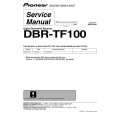 PIONEER DBRTF100 Service Manual cover photo