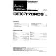 PIONEER GEXT70RDS Service Manual cover photo
