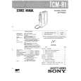 SONY TCMR1 Service Manual cover photo