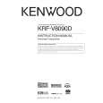 KENWOOD KRF-V8090D Owner's Manual cover photo