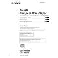 SONY CDX-F7700 Owner's Manual cover photo