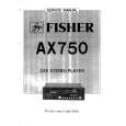 FISHER AX750 Service Manual cover photo