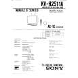 SONY KVH2511A Service Manual cover photo