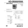 SONY HCDGRX9000 Service Manual cover photo