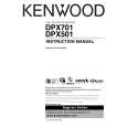 KENWOOD DPX701 Owner's Manual cover photo