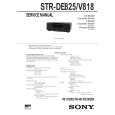 SONY STRDE825 Owner's Manual cover photo
