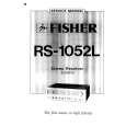 FISHER RS1052L Service Manual cover photo