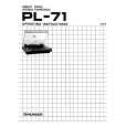 PIONEER PL-71 Owner's Manual cover photo