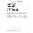 PIONEER CX938 Service Manual cover photo