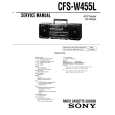 SONY CFS-W455L Service Manual cover photo