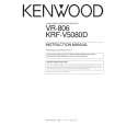 KENWOOD VR806 Owner's Manual cover photo