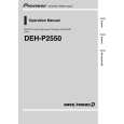 PIONEER DEH-P2550 Service Manual cover photo