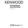 KENWOOD KVT-827DVD Owner's Manual cover photo