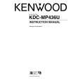 KENWOOD KDC-MP436U Owner's Manual cover photo