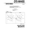 SONY CFS-W445S Service Manual cover photo