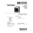 SONY WM-FS191 Service Manual cover photo