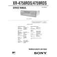 SONY XR4758RDS Service Manual cover photo