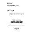 TEAC DVR301 Owner's Manual cover photo