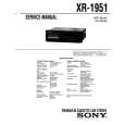 SONY XR1951 Service Manual cover photo