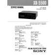 SONY XR5500 Service Manual cover photo