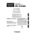 PIONEER PL-X430 Owner's Manual cover photo