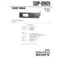 SONY SDPD905 Service Manual cover photo