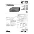 SONY MDS101 Owner's Manual cover photo