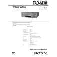 SONY TADM30 Service Manual cover photo