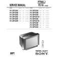 SONY KV25FX20A Service Manual cover photo