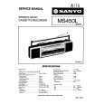 SANYO MS450L Service Manual cover photo