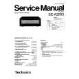 TECHNICS SE-A2000 Service Manual cover photo