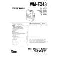 SONY WMFX43 Service Manual cover photo