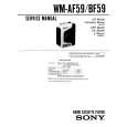 SONY WMAF59 Service Manual cover photo
