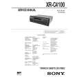 SONY XRC4100 Service Manual cover photo