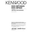 KENWOOD KDCMP825 Owner's Manual cover photo