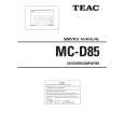 TEAC MC-D85 Service Manual cover photo