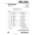 SONY PMCD40L Service Manual cover photo